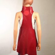 Chaleco de piel Rojo
