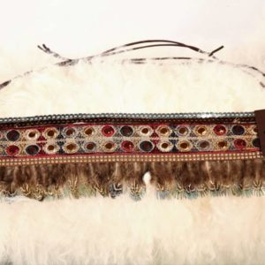 Cubrebota Marrón Adornado